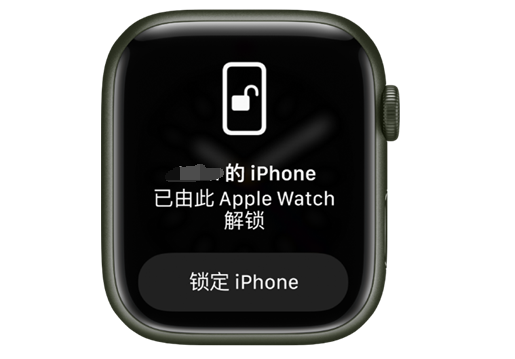 坡头苹果手机维修分享用 AppleWatch 解锁配备面容 ID 的 iPhone方法 