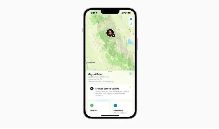 坡头苹果14维修分享iPhone14系列中 FindMy功能通过卫星分享位置方法教程 