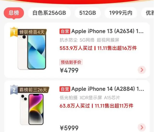 坡头苹果14维修分享iPhone14配置不如同价位的安卓还能大卖 