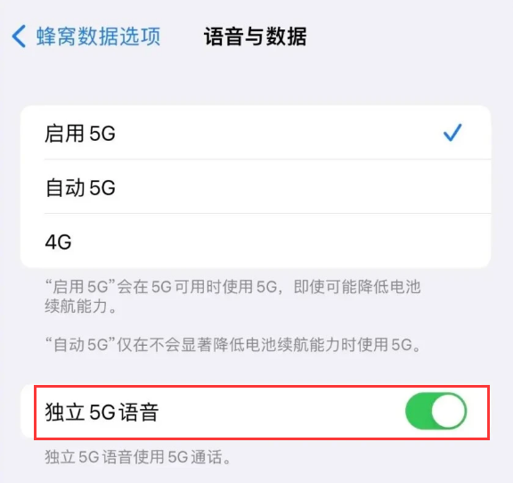 坡头苹果14维修分享iPhone 14 Pro如何开启VoNR 