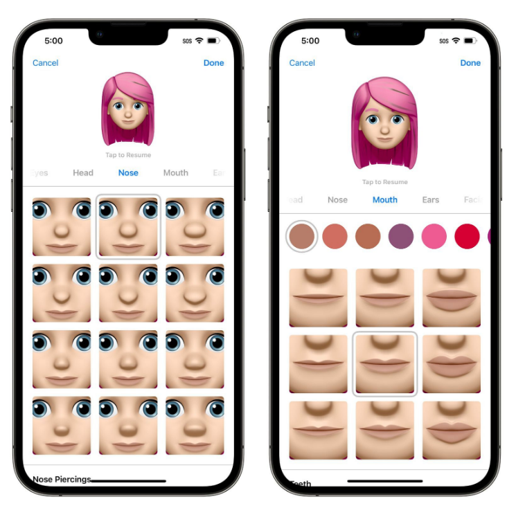 坡头苹果手机维修分享​iOS 16中的拟我表情有了哪些变化和升级 